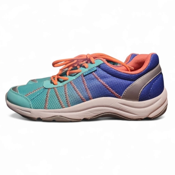 Vionic Women Alliance Comfort Walking Shoe Running Sneaker Sz 7 Blue Teal Orange - Picture 3 of 8